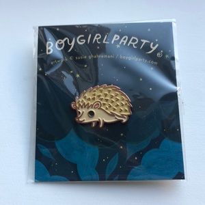 Hedgehog Enamel Pin